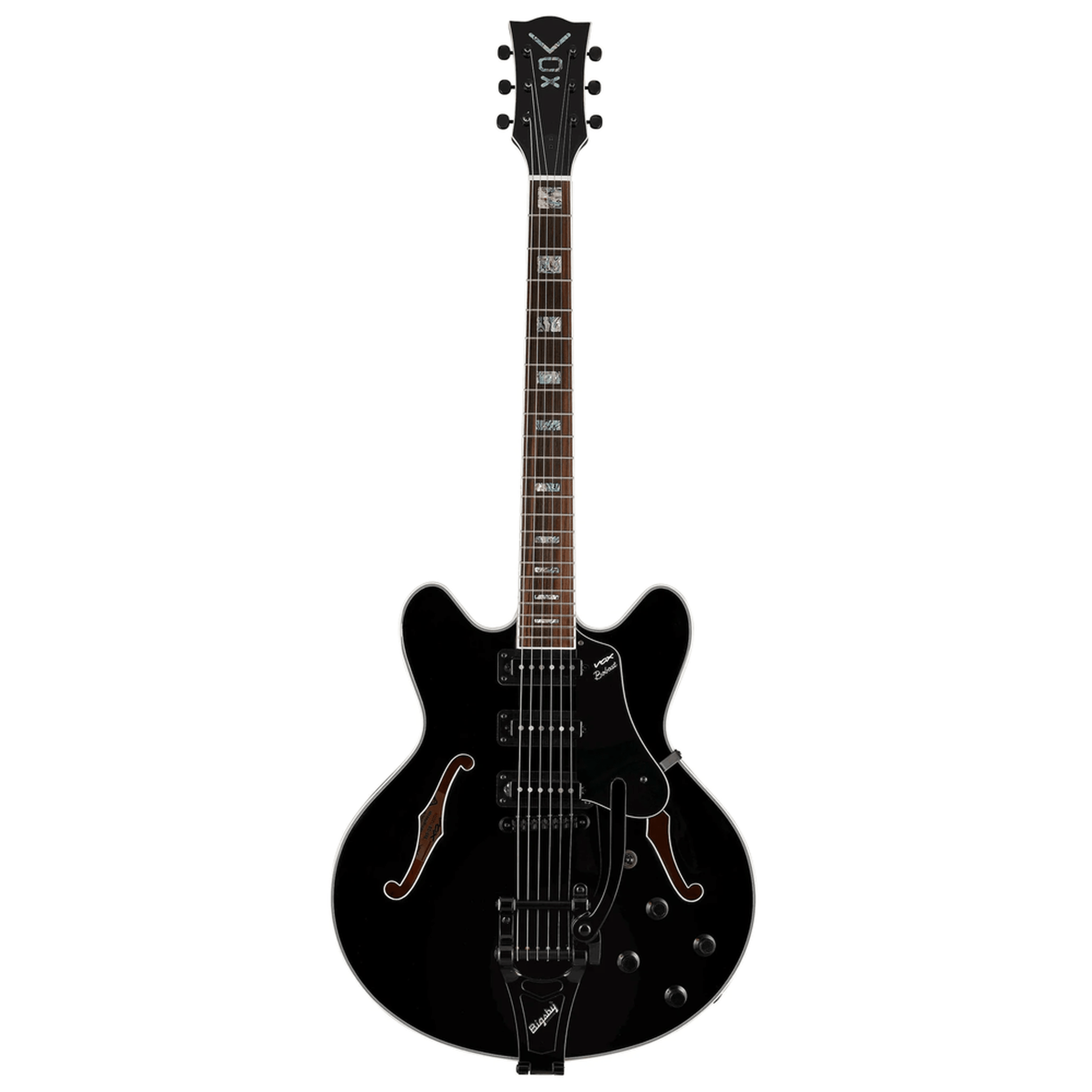 VOX BC-S66-BK Bobcat S66 Electric Guitar W/Bigsby + Hardcase - Black from Joondalup Music Centre