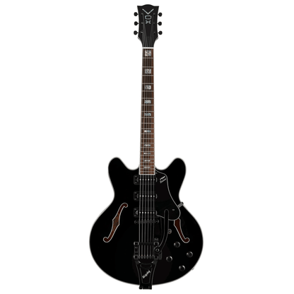 VOX BC-S66-BK Bobcat S66 Electric Guitar W/Bigsby + Hardcase - Black from Joondalup Music Centre