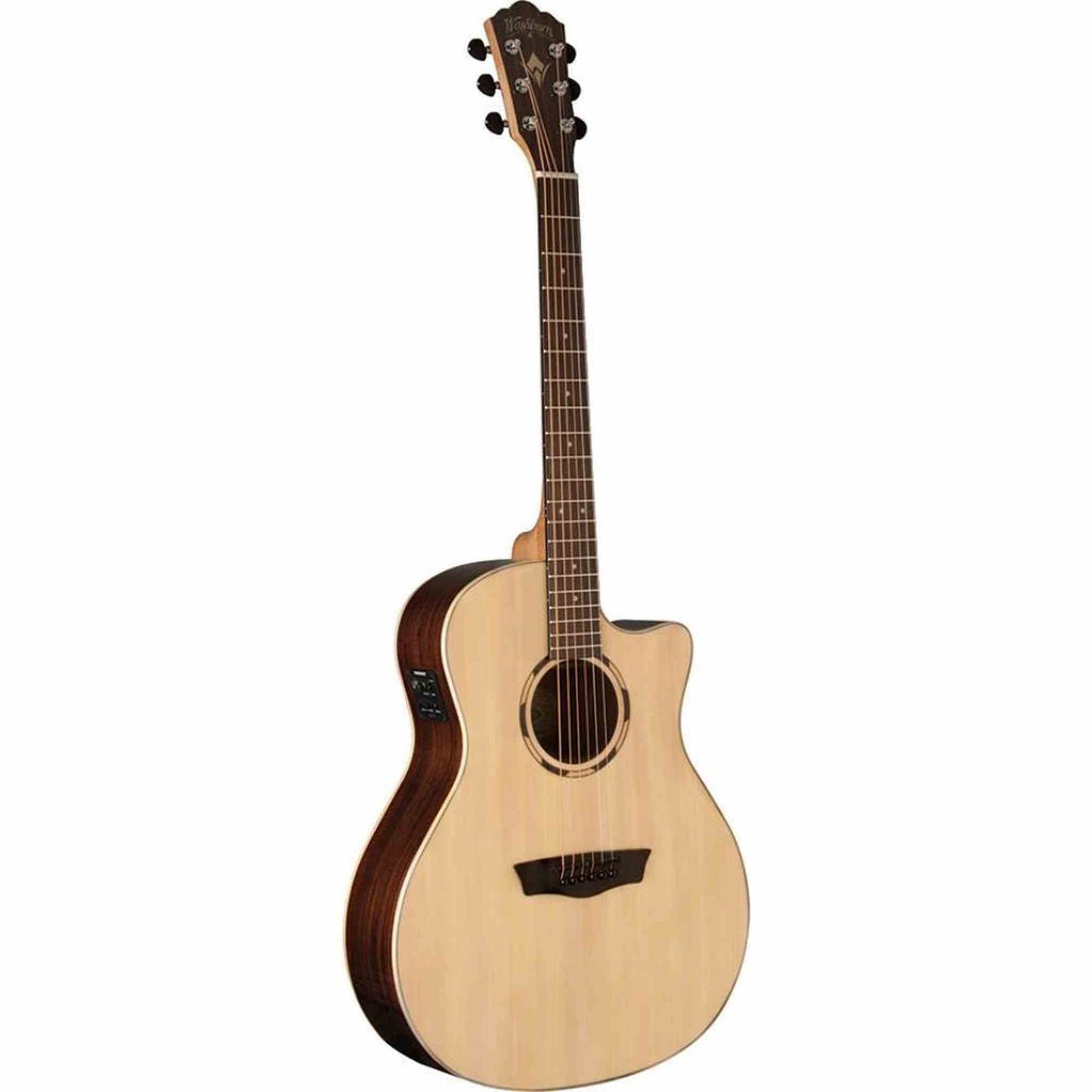 Washburn WLO20SCE Woodline 20 Orchestra Acoustic Guitar - Natural - ACOUSTIC GUITAR - [shop-name]