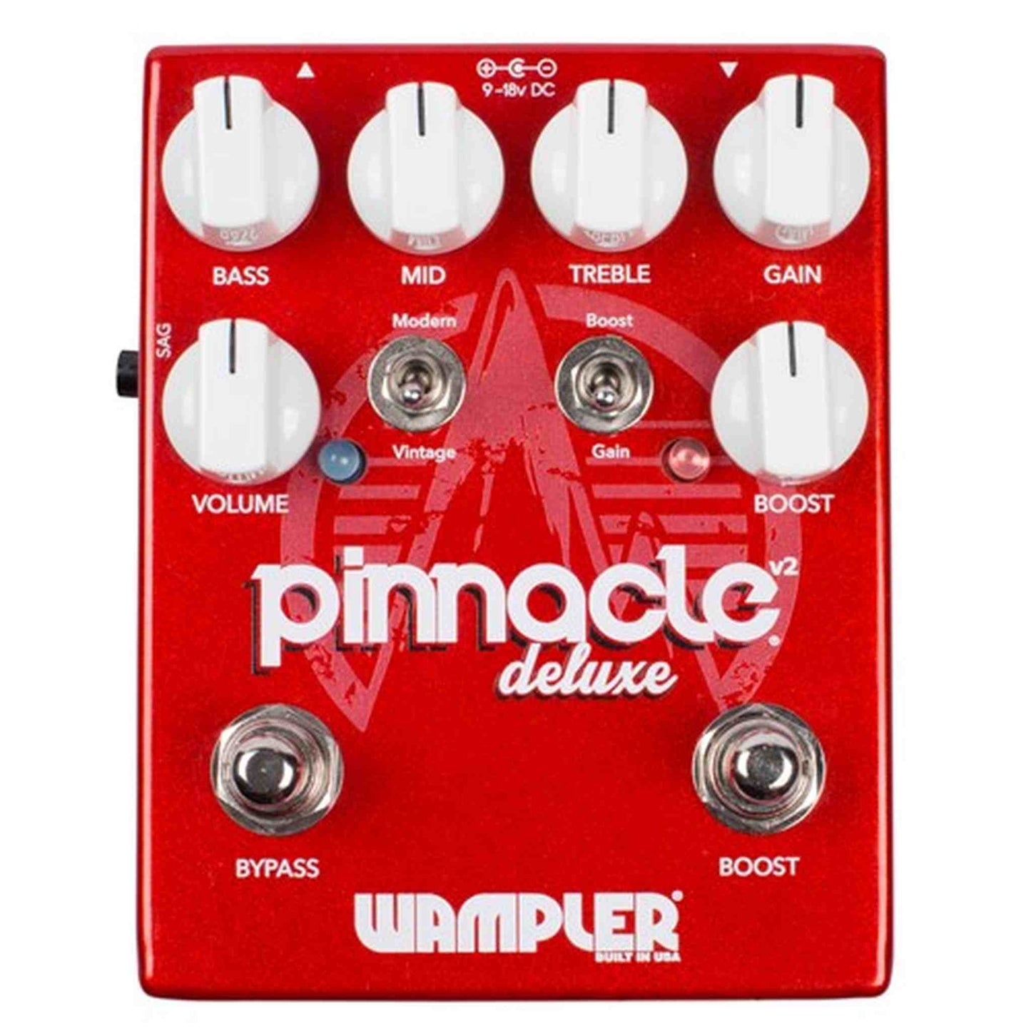 Wampler Pinnacle Deluxe Brown Sound British Distortion Pedal with Boost
