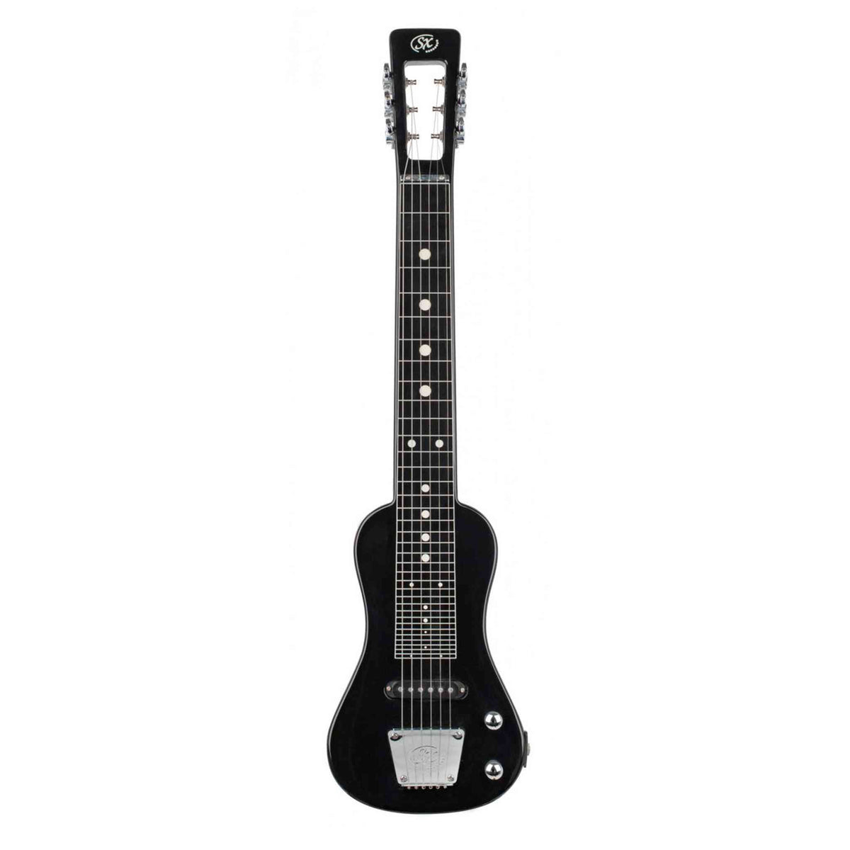 SX 6 String Lap Steel W/Gig Bag + Slide - Black