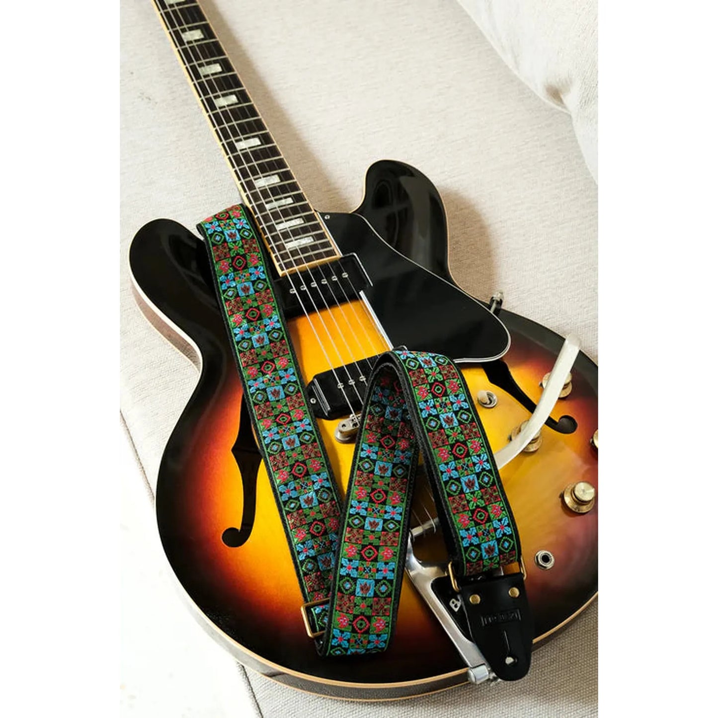 12 Bar Woodstock Green Strap