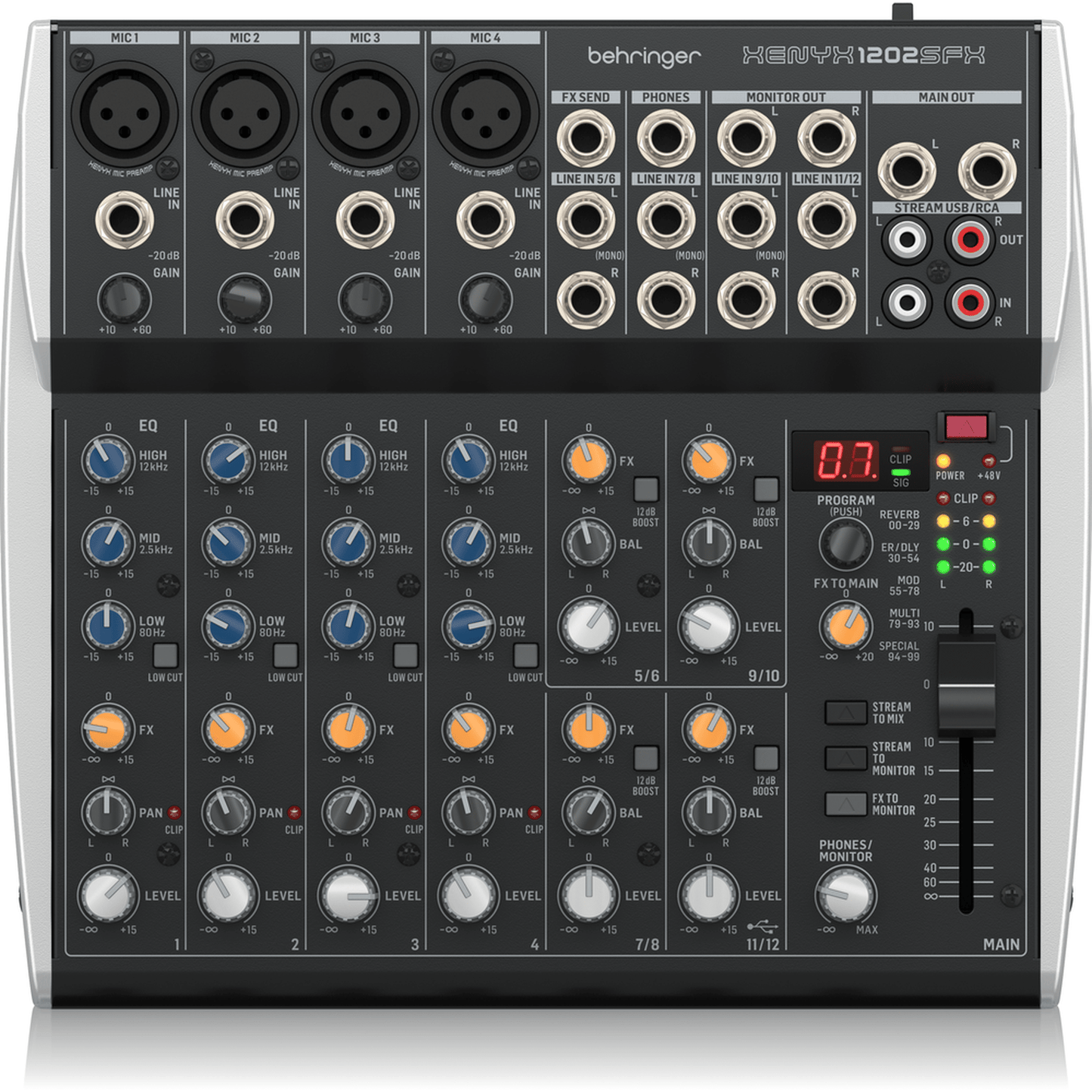 Behringer Xenyx 1202SFX 12-Channel Mixer w/ USB & FX - MIXER - [shop-name]