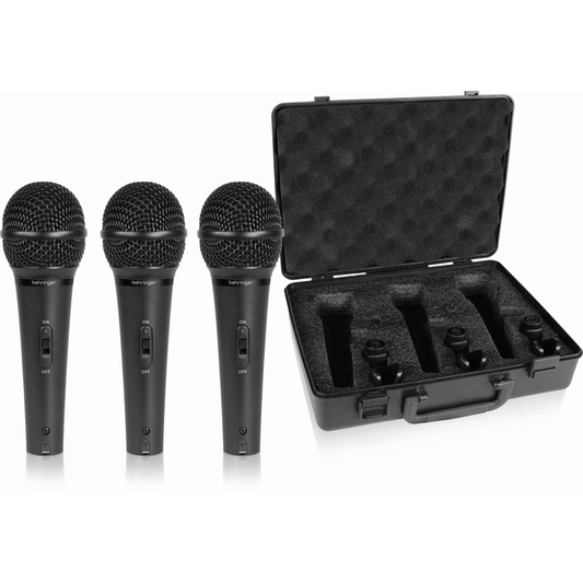 Behringer Ultravoice XM1800S Dynamic Cardioid Mics - 3-Pack