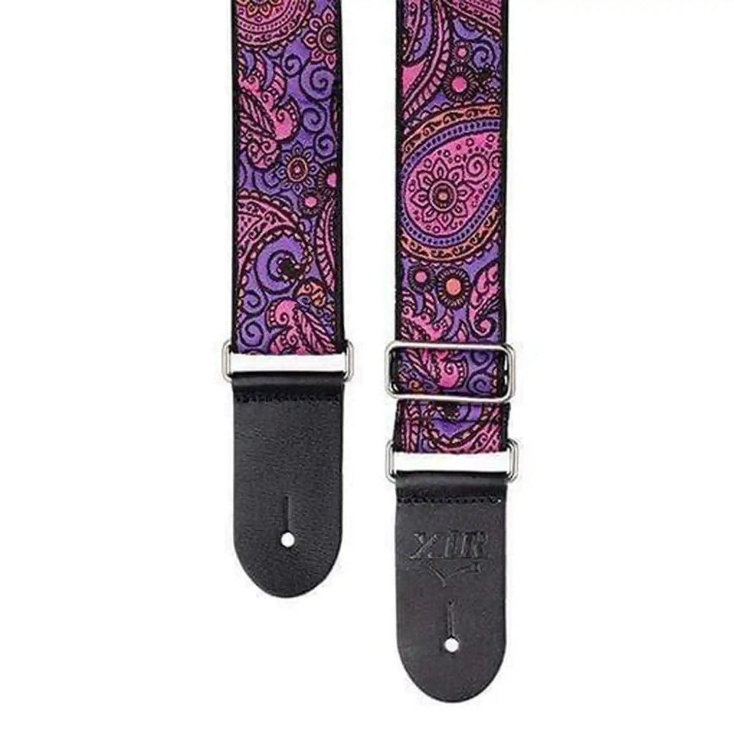 XTR Vintage Paisley Purple and Pink Pattern Guitar Strap