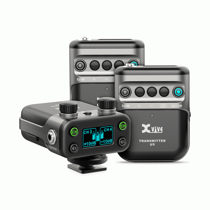 XVIVE U5T2 Camera Mount Duel Wireless Lavalier Mic System from Joondalup Music Centre