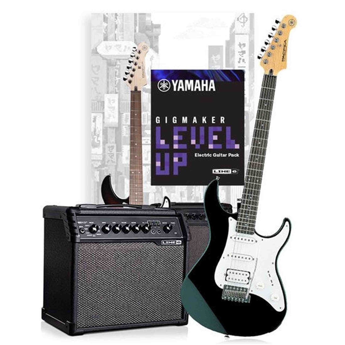 Yamaha Gigmaker Level Up Electric Guitar Pack - Black - ELECTRIC GUITAR - [shop-name]