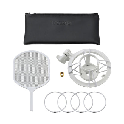 Yamaha YCM705 Condenser Microphone w/Shock Mount & Pop Filter - White