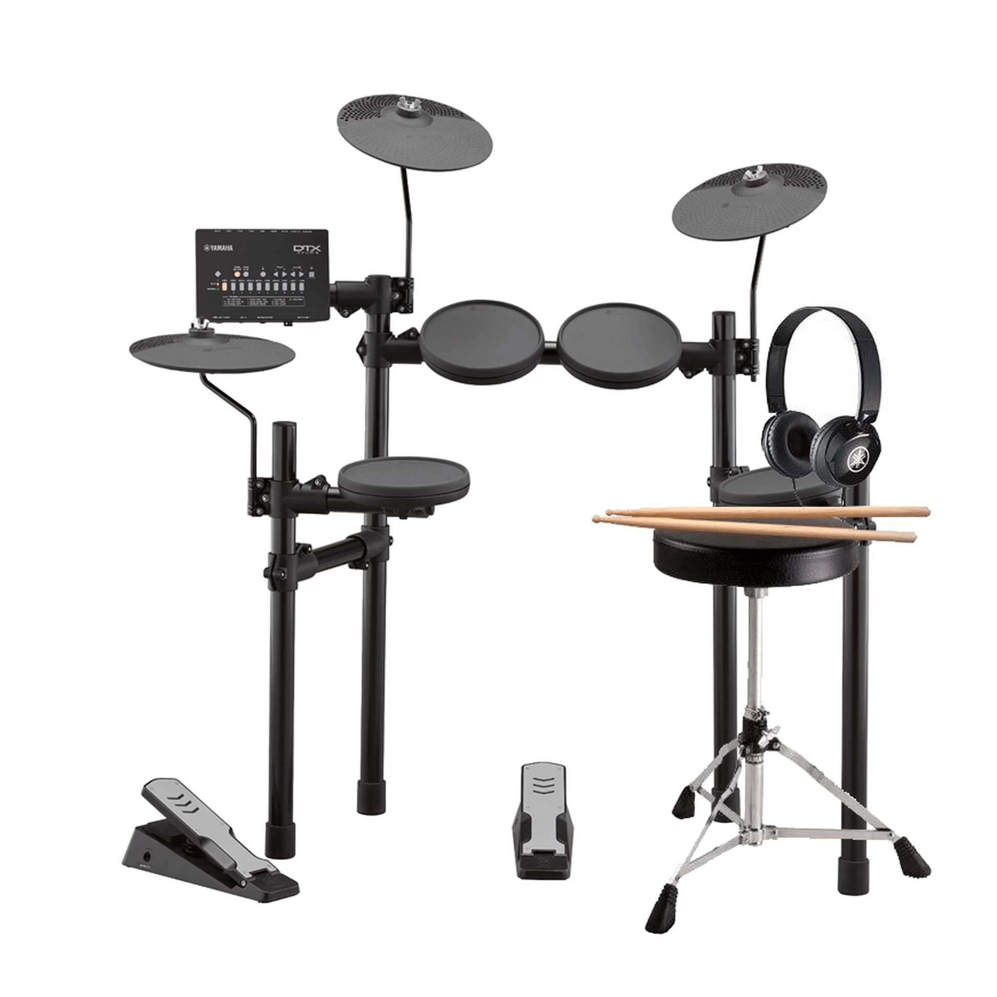 Yamaha DTX402K Electronic Drum Kit Pack - w/Sticks + Stool + Headphones from Joondalup Music Centre