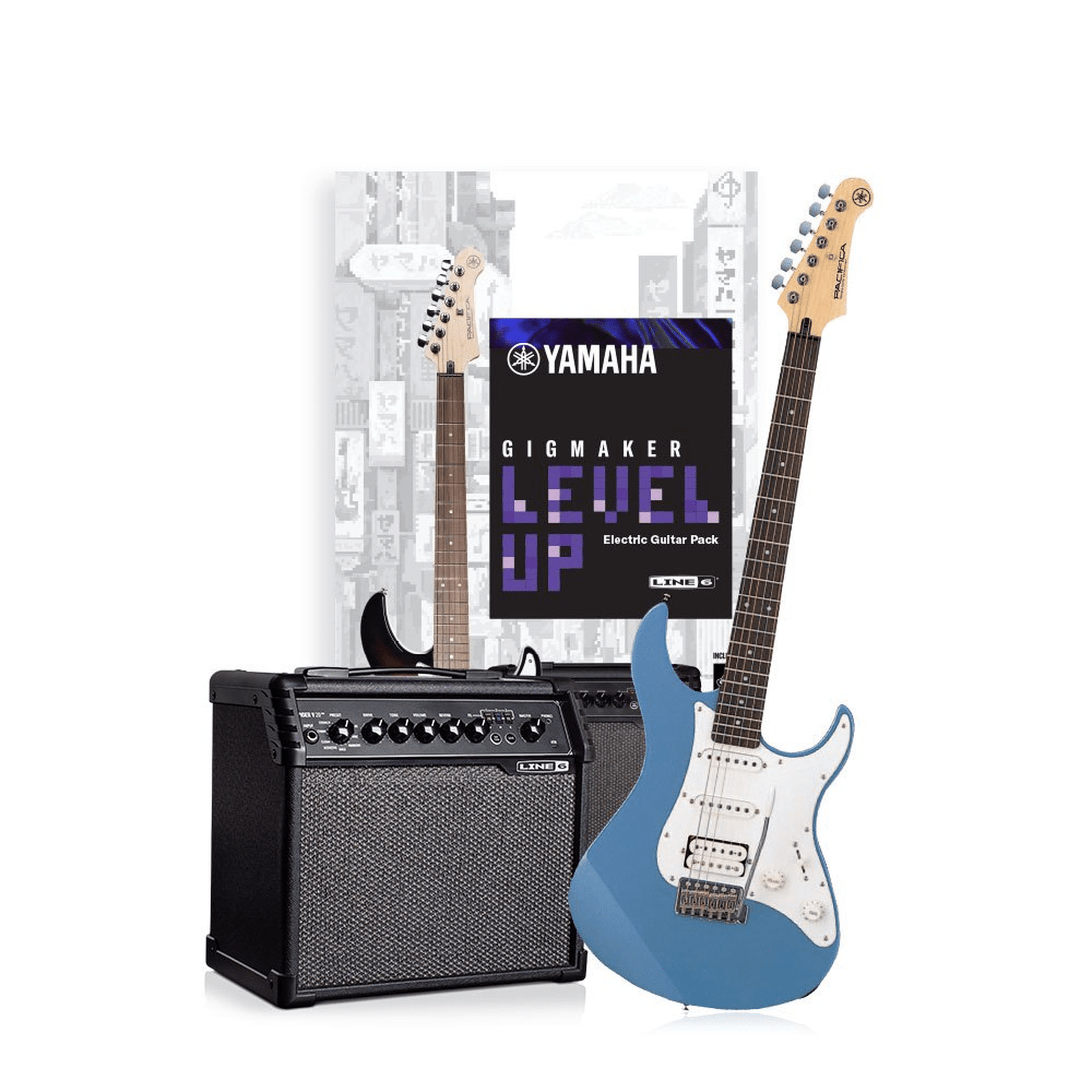 Yamaha Gigmaker Level Up Electric Guitar Pack - Lake Placid Blue from Joondalup Music Centre