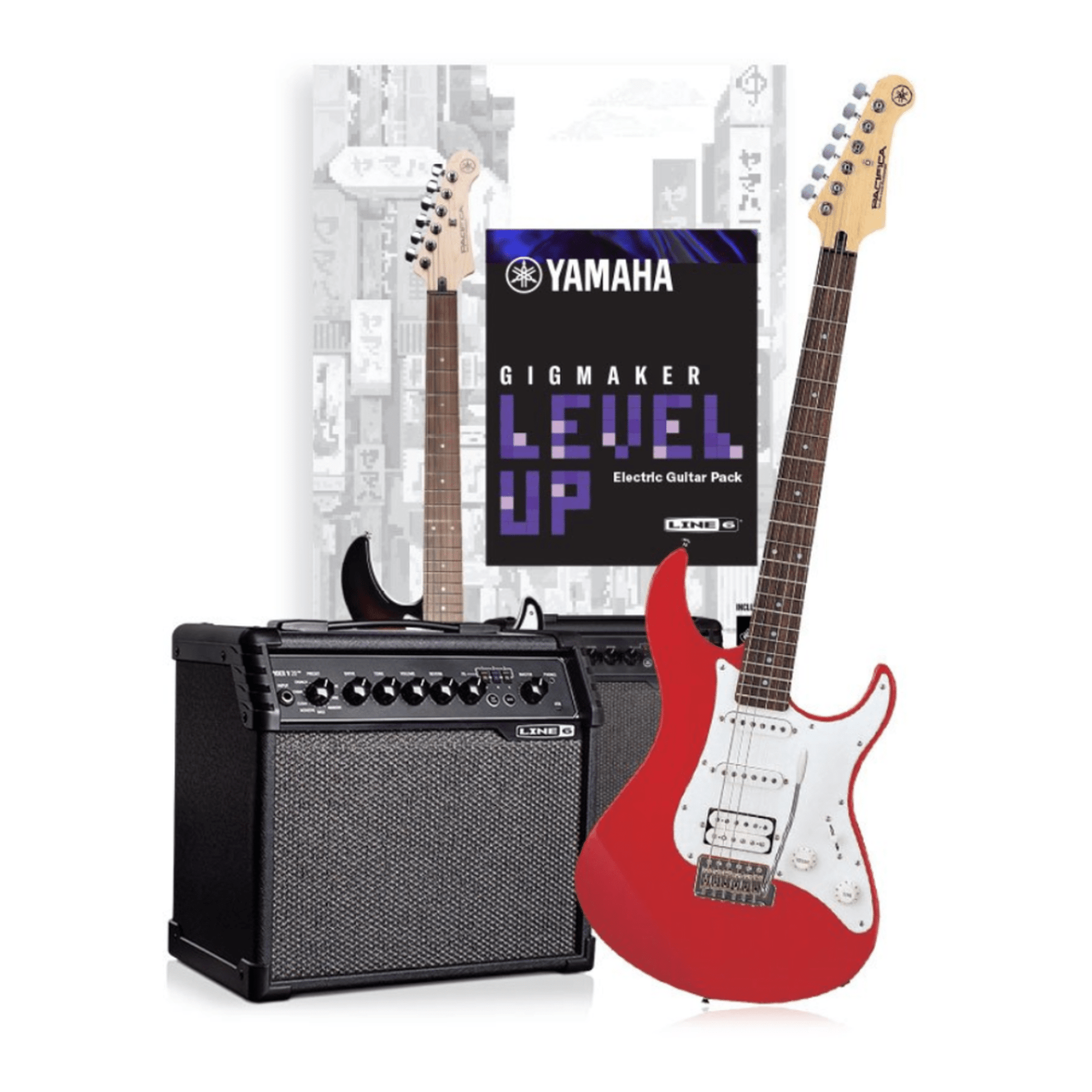 Yamaha Gigmaker Level Up Electric Guitar Pack - Red Metallic From Joondalup Music Centre