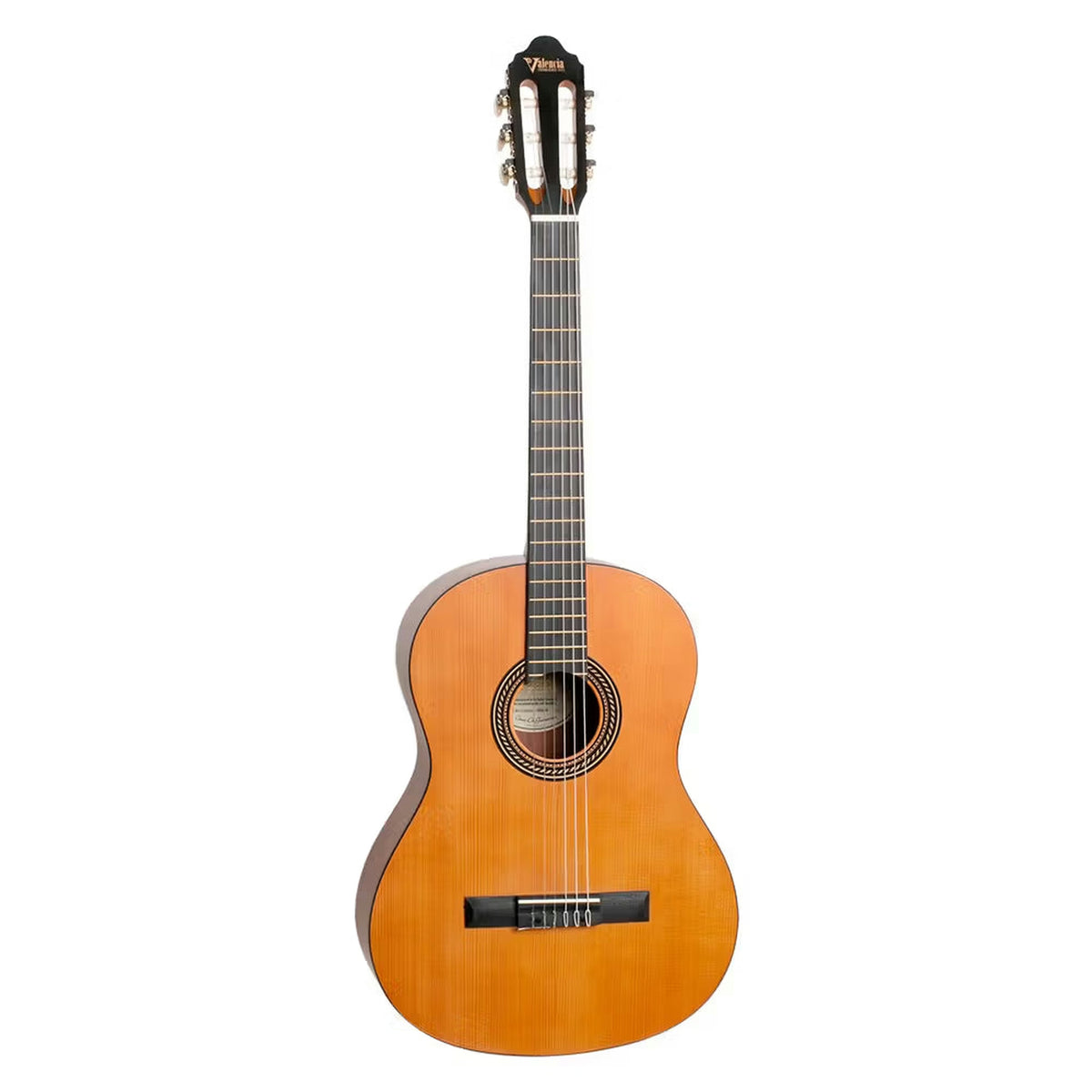 Valencia VC204HL 4/4 Hybrid Left-Handed Classical Guitar - Natural Satin
