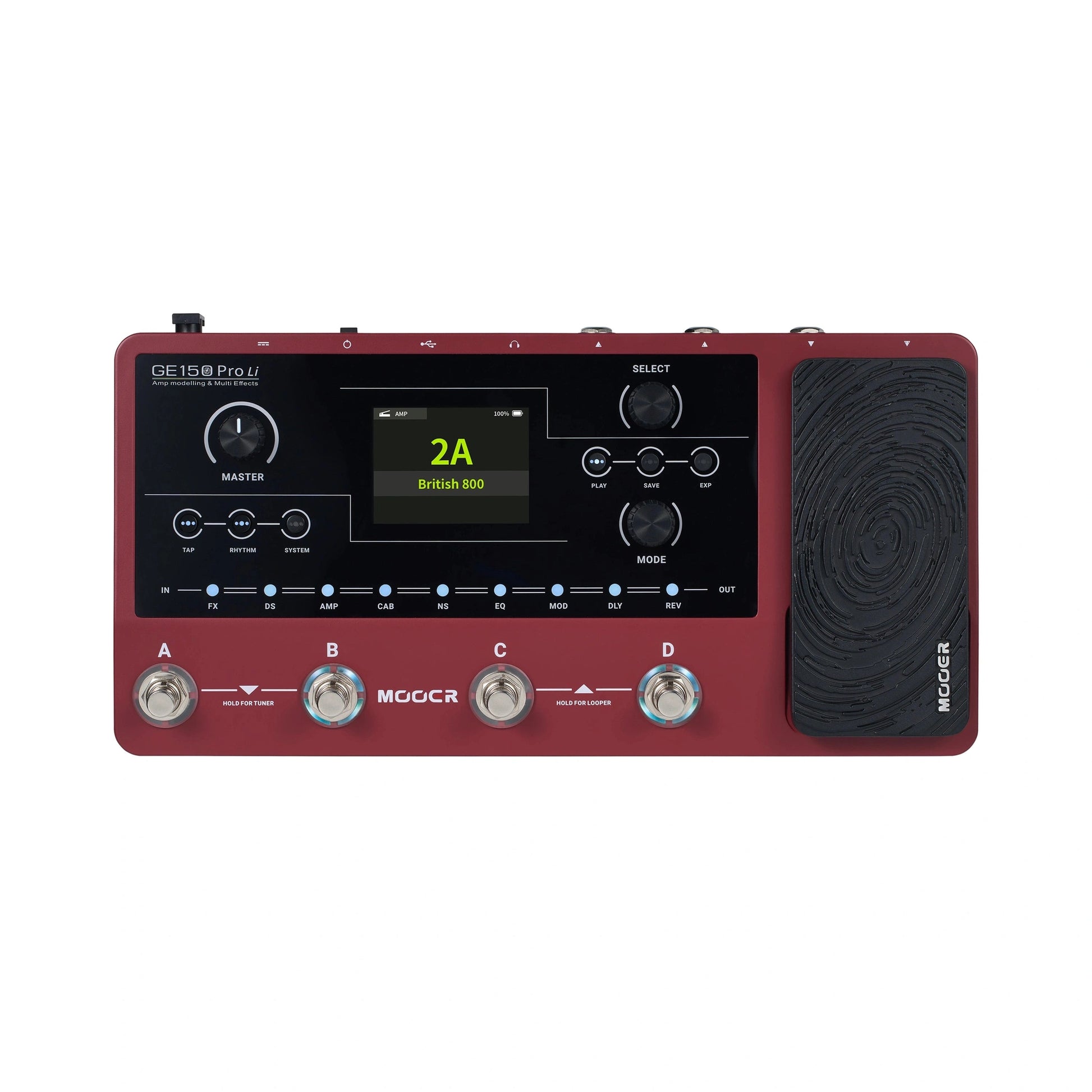 mooer multi effects pedal Mooer GE-150 Pro Guitar Multi-Effects Processor – Joondalup Music Centre