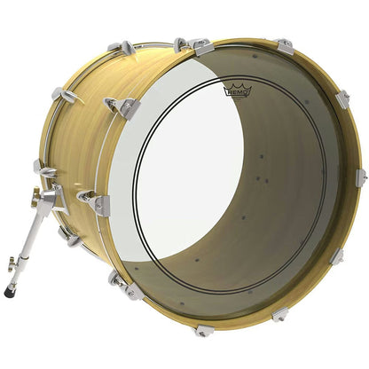 Remo P3-1322-C2 Powerstroke P3 Clear Bass Drumhead - 22 w/ Falam Patch