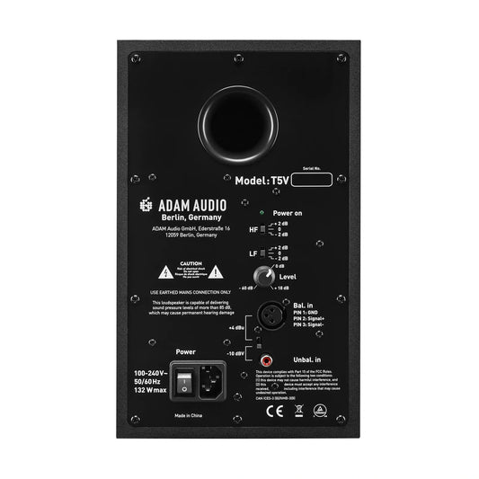 Adam Audio T5V Active Studio Monitor (Single)-STUDIO MONITOR-Joondalup Music Centre