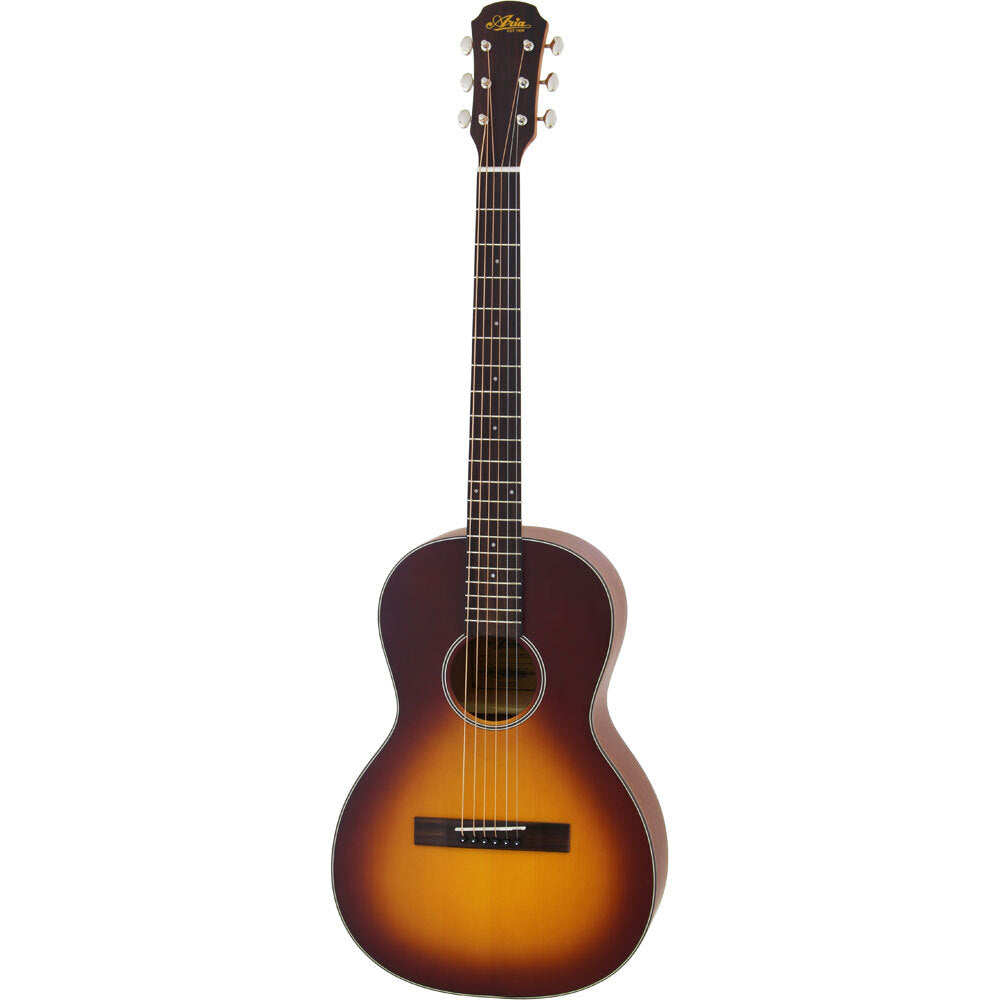 ARIA 100 SERIES PARLOUR BODY ACOUSTIC GUITAR TOBACCO SUNBURST - Joondalup Music Centre