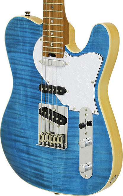 Aria 615-Mk2 Nashville Electric Guitar - Blue Gloss - Joondalup Music Centre