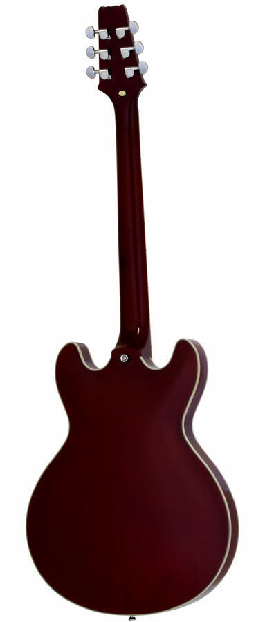 ARIA TA-CLASSIC SEMI-HOLLOW ELECTRIC GUITAR - WINE RED GLOSS - Joondalup Music Centre