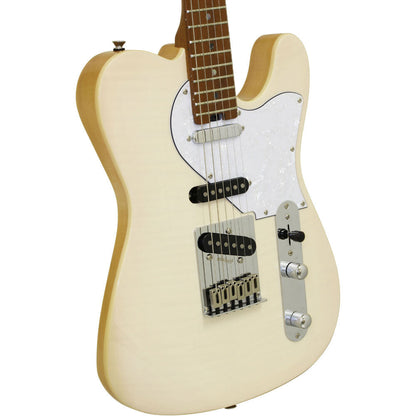 Aria 615-Mk2 Nashville Electric Guitar - Marble White - Joondalup Music Centre