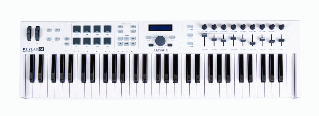 ARTURIA - KEYLAB ESSENTIAL 61 - MIDI CONTROLLER - Joondalup Music Centre