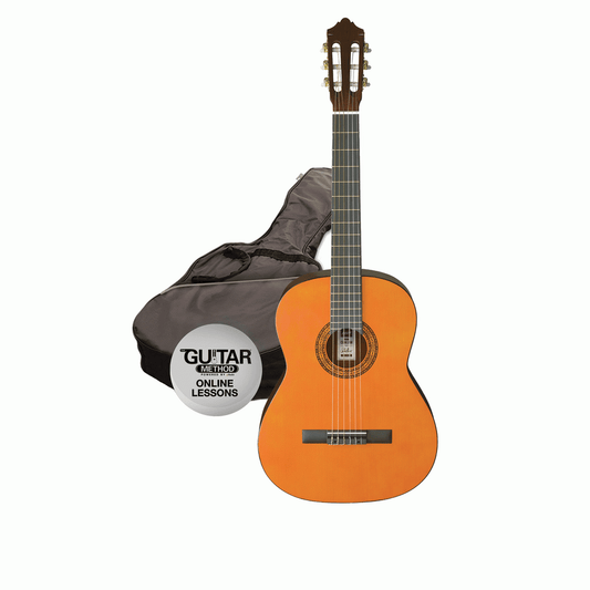 ASHTON CG34AM 3/4 SIZE CLASSICAL GUITAR PACK - AMBER - Joondalup Music Centre