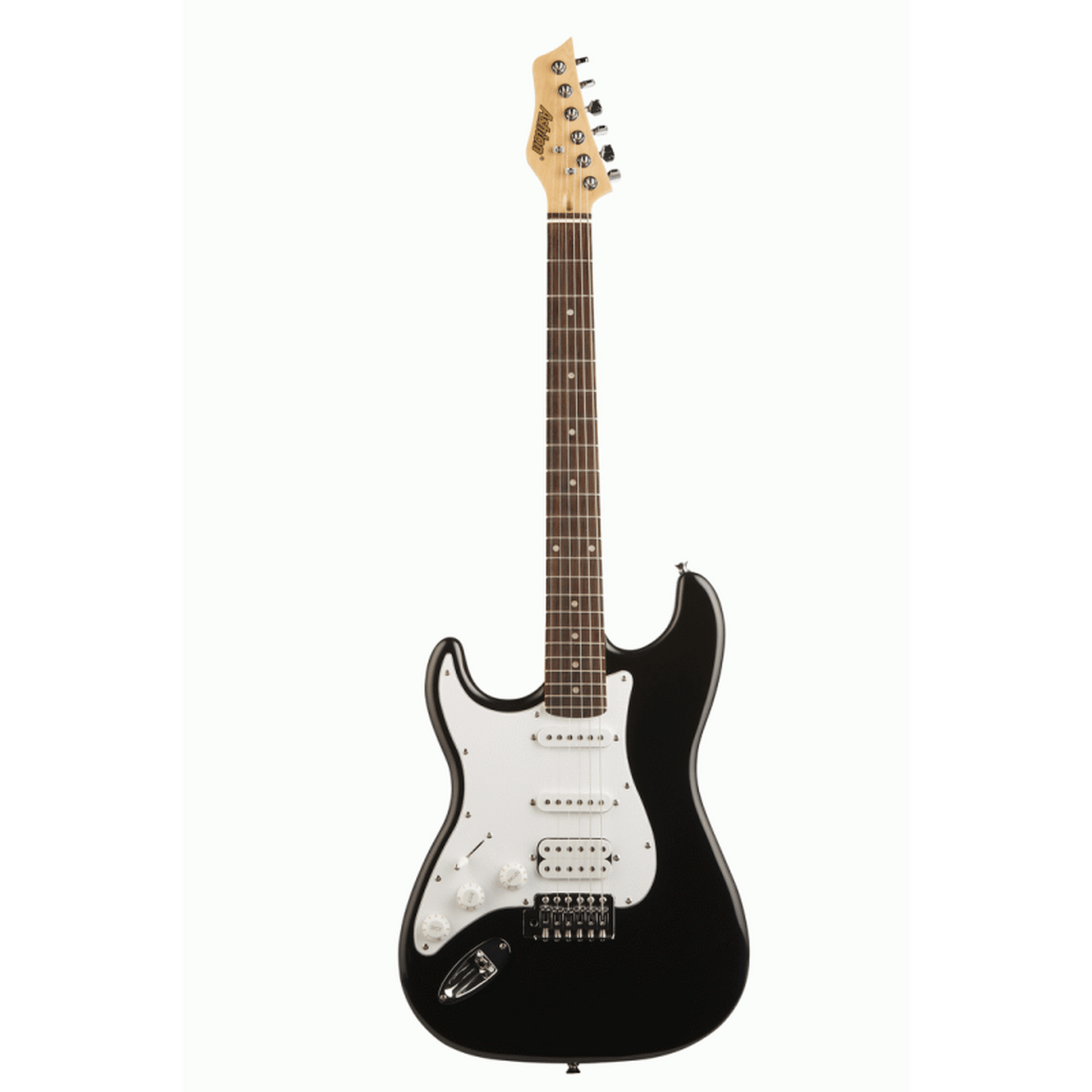 ASHTON AG232LBK ELECTRIC GUITAR L/H - BLACK - Joondalup Music Centre