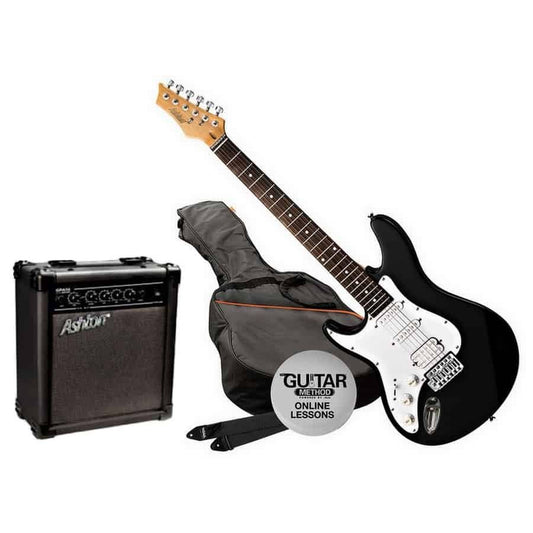 Ashton SPAG232L Electric Guitar Pack Left Handed - Black - Joondalup Music Centre