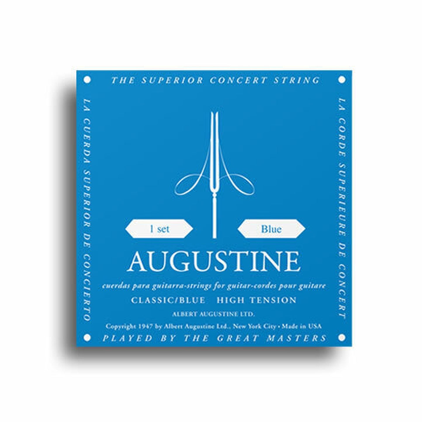 Augustine Classical Strings - Classic Blue - Regular Tension Treble/High Tension Bass - Joondalup Music Centre