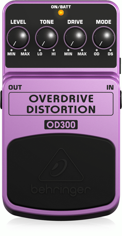 Behringer OD-300 Overdrive/Distortion Effects Pedal - Joondalup Music Centre