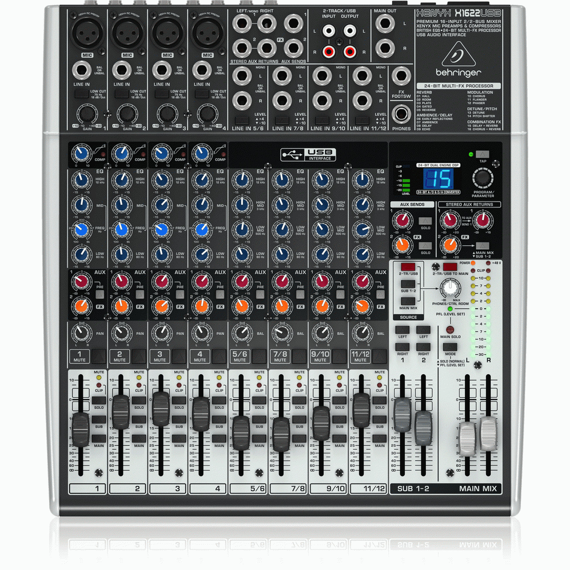 BEHRINGER XENYX X1622USB MIXER - Joondalup Music Centre