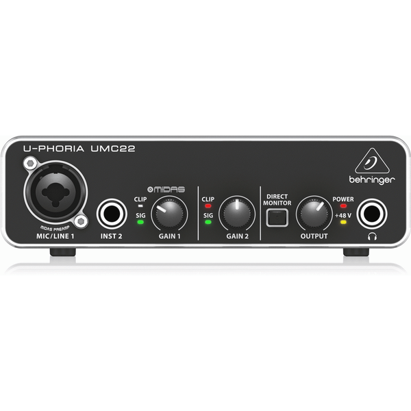 Behringer U-Phoria UMC22 Audio Interface