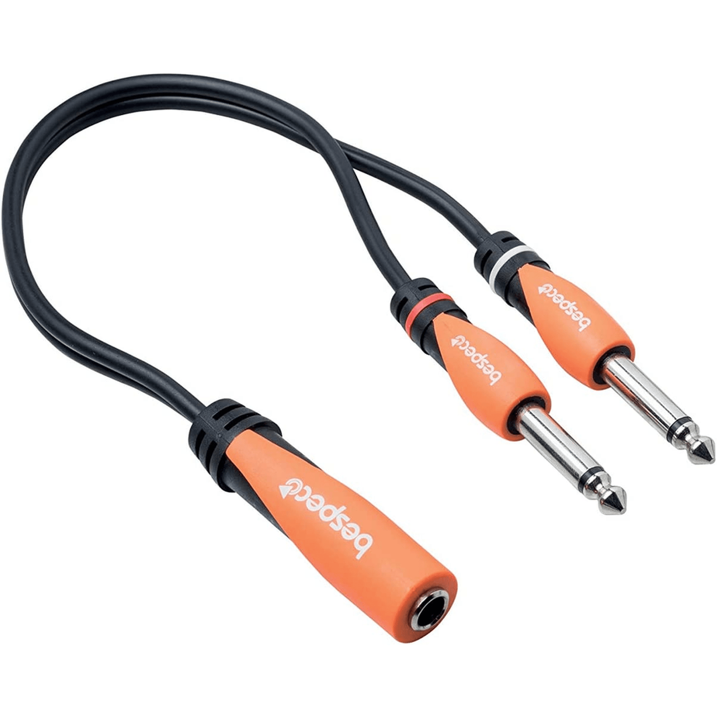 Bespeco SLYX2J030 Y-Split Cable - Stereo Female 6.35mm/2x Mono Jack 6.35mm - Joondalup Music Centre