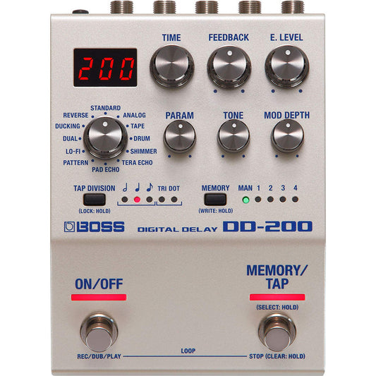 Boss DD200 Digital Delay Effects Pedal - Joondalup Music Centre