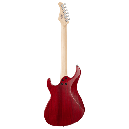 Cort G100 HH OPBC Electric Guitar - Open Pore Black Cherry back