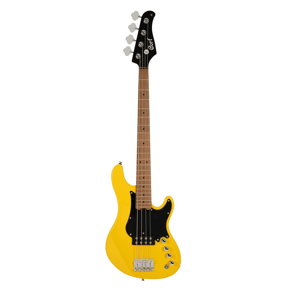 Cort GB-Short Scale Bass w/Bag - Yellow Crush