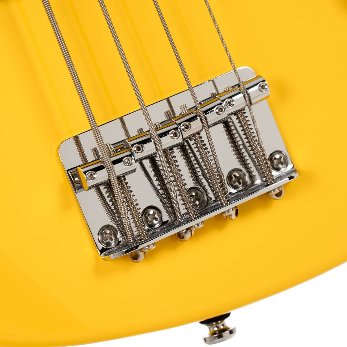 Cort GB-Short Scale Bass w/Bag - Yellow Crush