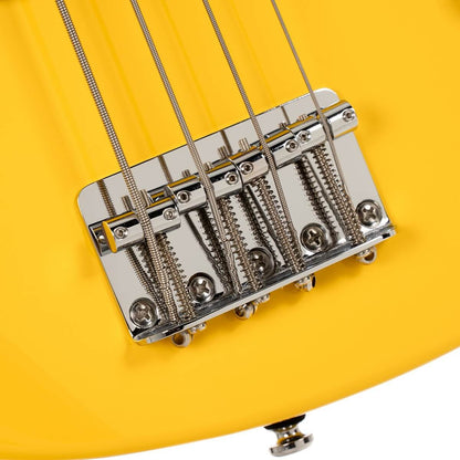 Cort GB-Short Scale Bass w/Bag - Yellow Crush