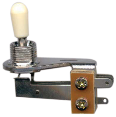 CUSTOM EAGLE L SHAPE 3 WAY TOGGLE SWITCH - CREAM KNOB - Joondalup Music Centre