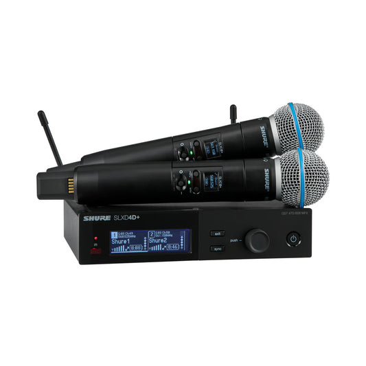 Shure SLXD24D+ B58 H58 Wireless Digital Handheld System Dual Channel