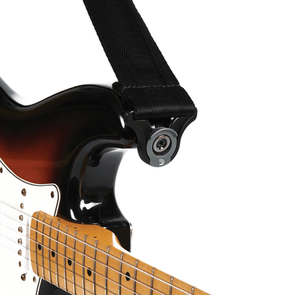 DAddario 50mm Auto Lock Black Padded Strap