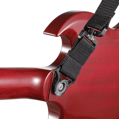 D'Addario Auto Lock Swivel Guitar Strap – Black Polypro