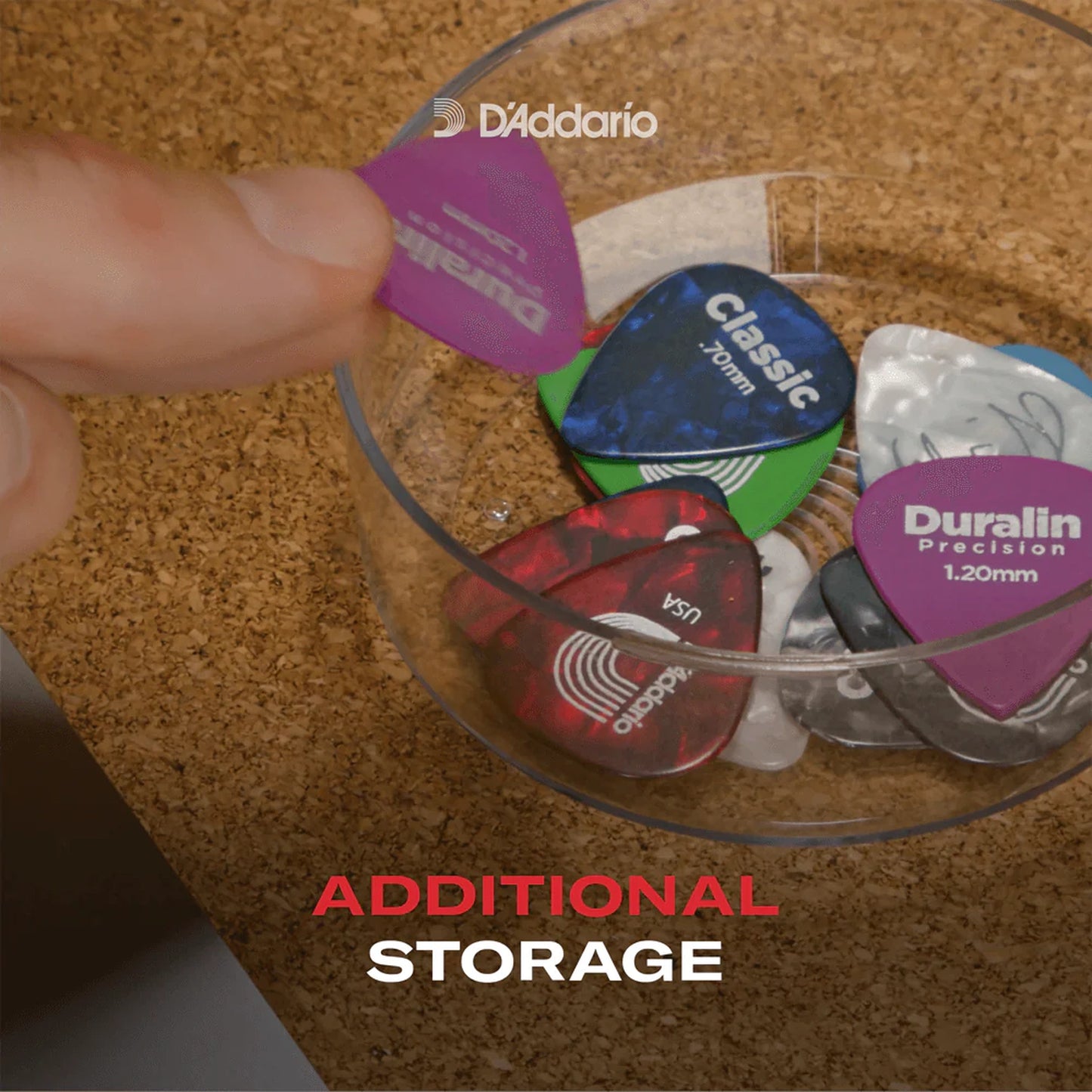 D'Addario Pick Holder 360 - Rotating Guitar Pick Organizer