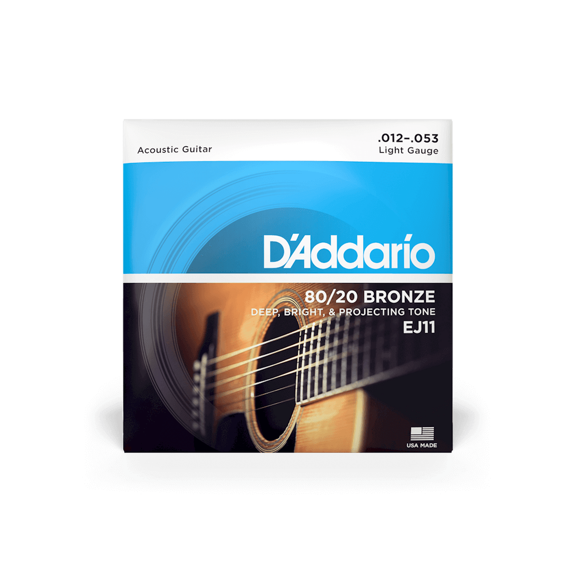 DAddario EJ11 80/20 Acoustic Guitar Strings - 12-53 - Joondalup Music Centre