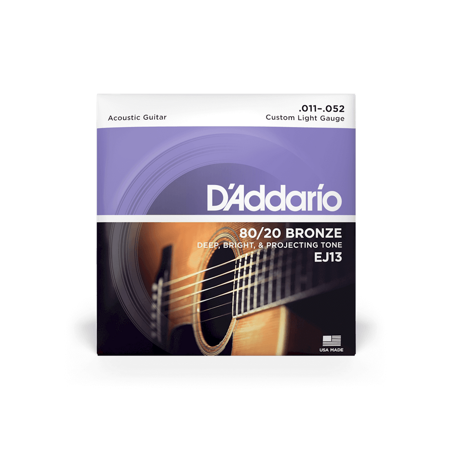 DAddario EJ13 80/20 Acoustic Guitar Strings - 11-52 - Joondalup Music Centre