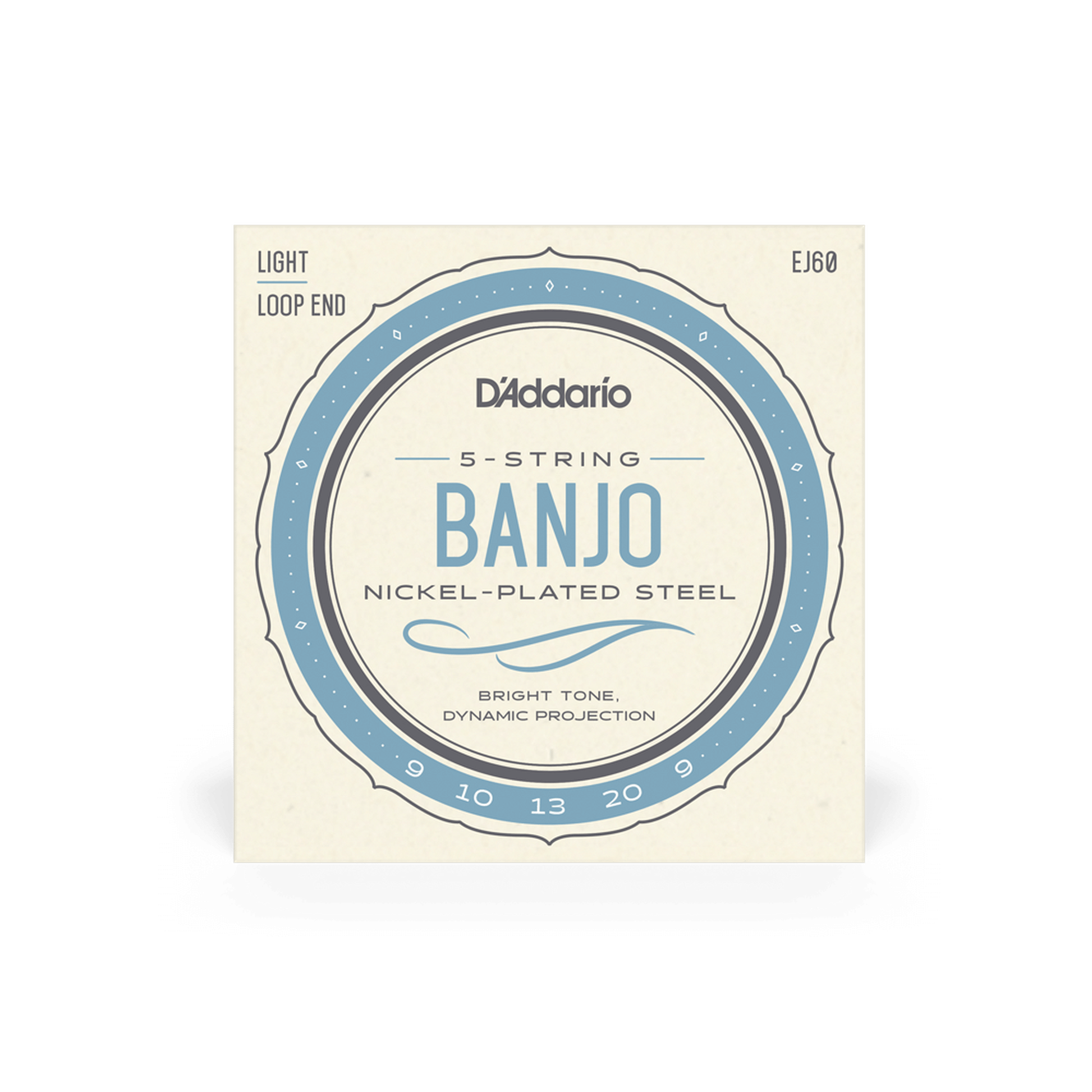 DADDARIO EJ60 5-STRING BANJO STRINGS - 9-20 - Joondalup Music Centre