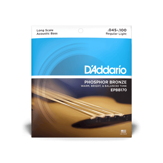 DAddario EPBB170 Phoshor Bronze Acoustic Bass Strings - 45/100 - Joondalup Music Centre