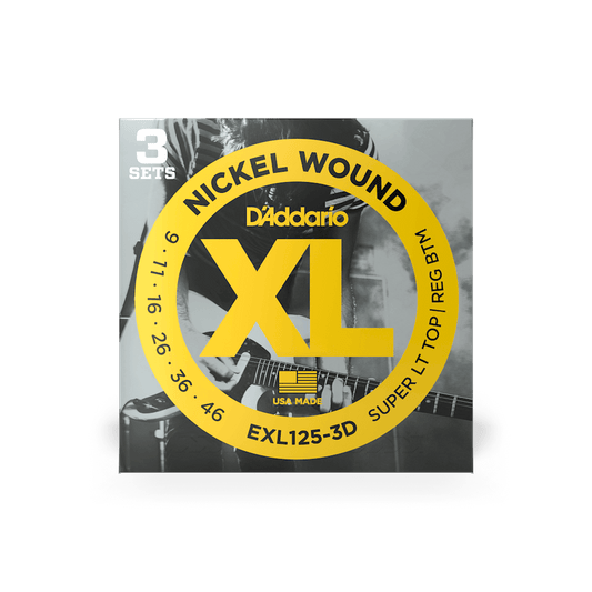 DAddario EXL125 Electric Guitar Strings 3 Pack - 9-46 - Joondalup Music Centre