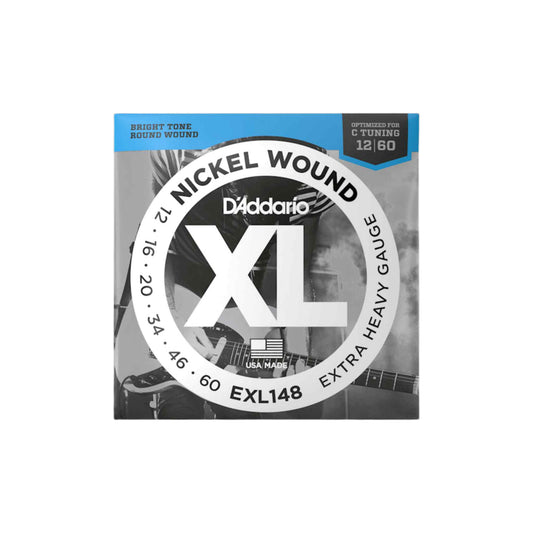DAddario EXL148 12-60 Extra Heavy Xl Nickel Electric Guitar Strings - Joondalup Music Centre