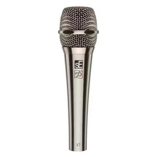 sE Electronics V7 Brushed Nickel-plated Handheld Vocal Microphone – 25th Anniversary Edition
