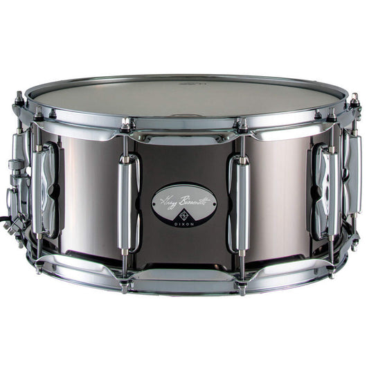 Dixon Gregg Bissonette Signature Steel Snare Drum - Black Nickel - 14 x 6.5 - Joondalup Music Centre